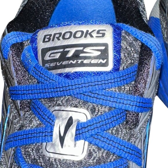 Men's Brooks Adrenaline GTS Seventeen Blue Silver Running Sneakers Size 12.5 - Picture 8 of 9